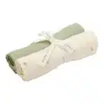 Little Dutch Σετ 2 πανάκια αγκαλιάς από μουσελίνα Forest Treasures Sage 70x70