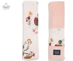 La Millou Jersey Seat Belt Cover Mirella Velvet Powder Pink