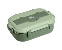 EcoLife Πράσινο Φαγητοδοχείο 1Lt 3 Θέσεων