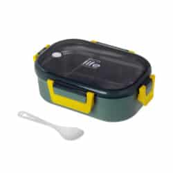 EcoLife Forest Green Φαγητοδοχείο 900ml Με Χώρισμα - Image 2