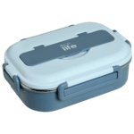 EcoLife Γαλάζιο Φαγητοδοχείο 1Lt 3 Θέσεων