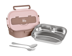 EcoLife Πράσινο Φαγητοδοχείο 1Lt 3 Θέσεων - Image 3