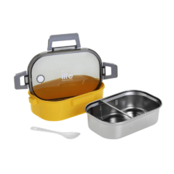 EcoLife Yellow Φαγητοδοχείο 900ml Με Χώρισμα - Image 4