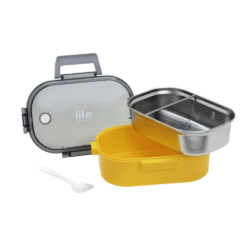 EcoLife Yellow Φαγητοδοχείο 900ml Με Χώρισμα - Image 5