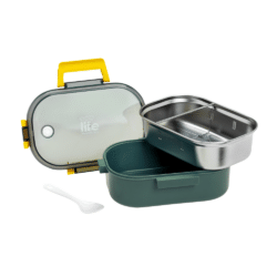 EcoLife Forest Green Φαγητοδοχείο 900ml Με Χώρισμα - Image 6