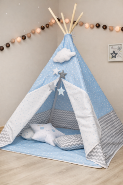 Baby Star Αστεράκια Blue Παιδική Σκηνή Ινδιάνικη - Image 2