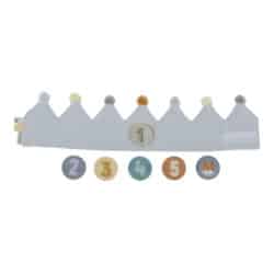 Little Dutch Στέμμα γενεθλίων με αριθμούς Μπλε - Image 2