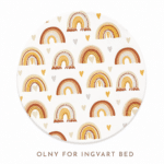 Ingvart Μικρό σεντόνι Smart Bed 9 in 1 Ουράνιο Τόξο Μπεζ
