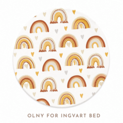 Ingvart Μικρό σεντόνι Smart Bed 9 in 1 Ουράνιο Τόξο Μπεζ