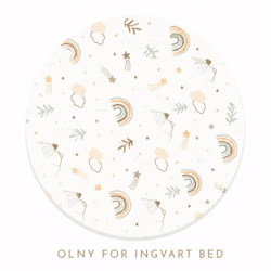Ingvart Μικρό σεντόνι Smart Bed 9 in 1 Ουράνιο Τόξο