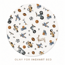 Ingvart Μικρό σεντόνι Smart Bed 9 in 1 Μηχανάκια