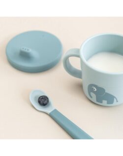 Done By Deer Παιδικό Ποτήρι Με Λάβες+Στόμιο Elphee Blue - Image 3