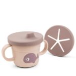 Done By Deer Παιδικό Ποτήρι Με Λάβες+Στόμιο Wally Powder