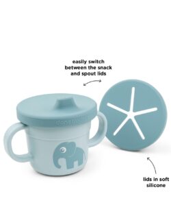 Done By Deer Παιδικό Ποτήρι Με Λάβες+Στόμιο Elphee Blue - Image 4