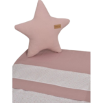 Baby Oliver Σεντόνι Λίκνου 2τ Ροζ Des.