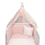 Baby Oliver Πάπλωμα & Παπλωματοθήκη 100x140 Sophie La Girafe Ροζ Des.