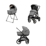 Inglesina Σύστημα μεταφοράς Aptica XT Duo χρώμα Canyon Grey με σκελετό Negro