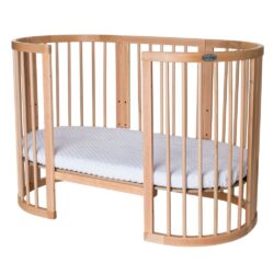 Ingvart Κούνια μωρού Oval Smart Bed 9 in 1 Φυσικό Ξύλο - Image 5