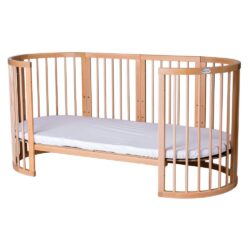 Ingvart Κούνια μωρού Oval Smart Bed 9 in 1 Φυσικό Ξύλο - Image 8
