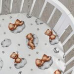 Ingvart Μικρό σεντόνι Smart Bed 9 in 1 Αρκουδάκι σε Συννεφάκι