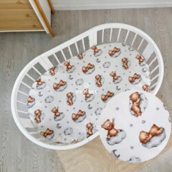 Ingvart Μεγάλο σεντόνι Smart Bed 9 in 1 Αρκουδάκι σε Συννεφάκι