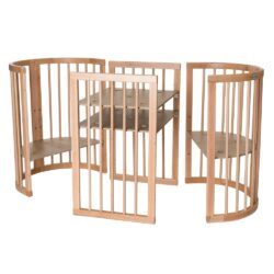 Ingvart Κούνια μωρού Oval Smart Bed 9 in 1 Φυσικό Ξύλο - Image 7