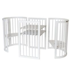 Ingvart Κούνια μωρού Round Smart Bed 9 in 1 Λευκο - Image 6