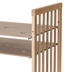 Ingvart Κούνια μωρού Oval Smart Bed 9 in 1 Φυσικό Ξύλο - Image 12