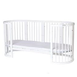 Ingvart Κούνια μωρού Round Smart Bed 9 in 1 Λευκο - Image 7