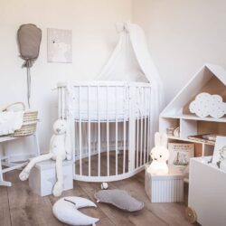 Ingvart Κούνια μωρού Round Smart Bed 9 in 1 Λευκο - Image 16