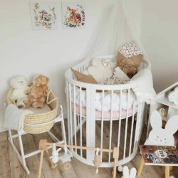 Ingvart Κούνια μωρού Round Smart Bed 9 in 1 Λευκο - Image 17