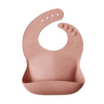 Mushie Σαλιάρα Σιλικόνης Peach Terrazzo