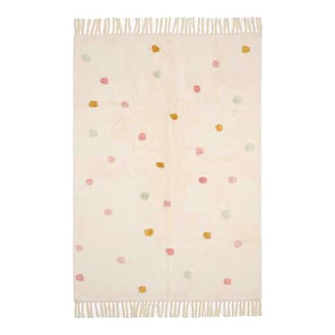 LITTLE DUTCH1 Little Dutch Χαλί δωματίου Dot mixed Pink με υπόστρωμα latex - Image 1