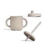 Mamas & Papas Ποτήρι Εκπαιδευτικό Σιλικόνης Με Καλαμάκι Truffle