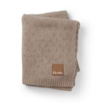 Elodie Βρεφική Κουβέρτα Pointelle Ακρυλική Taupe