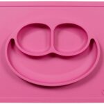 Ezpz Εκπαιδευτικό πιάτο 24+ μηνών Happy Mat - Pink