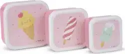 Saro Δοχείο Φαγητού Ice creams Σετ 3τμχ
