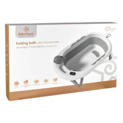 Bebe Stars Μπανιέρα Πτυσσόμενη με Θερμόμετρο Whale Olive 26-176 - Image 3