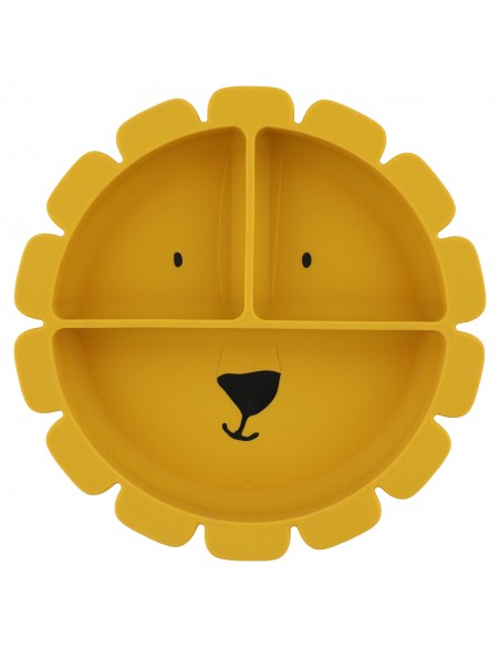 BEBE STRS1 Trixie Silicone Divided Suction Plate - Mr Lion - Image 1