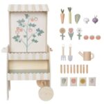 Jabadabado Ξύλινο καρότσι κηπουρικής με εργαλεία και λαχανικά