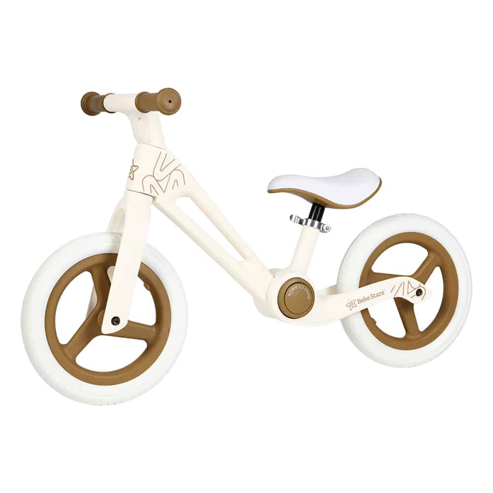 ld1 (1) Bebe Stars Ποδήλατο Ισορροπίας Αναδιπλούμενο Beige - Image 1