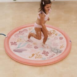Little Dutch Φουσκωτό στρώμα παιχνιδιού Sprinkler Ocean Dreams Ροζ 150 εκ. - Image 4