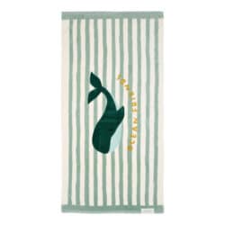 Little Dutch Πετσέτα θαλάσσης Seashells and Stripes Surf Blue