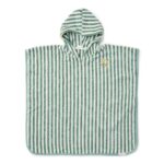 Little Dutch Παιδικό πόντσο Seashells and Stripes Surf Blue
