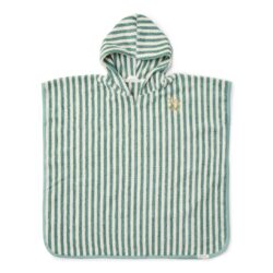 Little Dutch Παιδικό πόντσο Seashells and Stripes Surf Blue