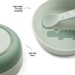 Done By Deer Σετ Φαγητού Croco Green +0μ 3 τεμ - Image 3