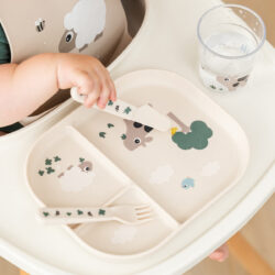 Done By Deer Κουταλοπήρουνα από πλαστικό tiny farm Sand - Image 3