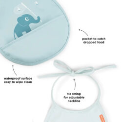 Done By Deer Σαλιάρες 2 τεμ Elphee Blue - Image 5