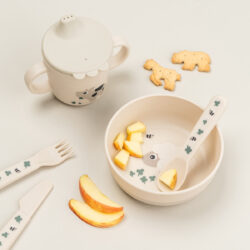 Done By Deer Κουταλοπήρουνα από πλαστικό tiny farm Sand - Image 6