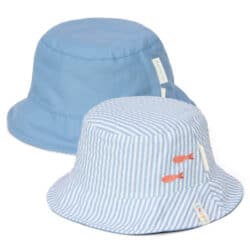 Little Dutch Παιδικό καπέλο ήλιου διπλής όψης Stripes Ocean Blue  Νο2 1-2-ετώv - Image 4